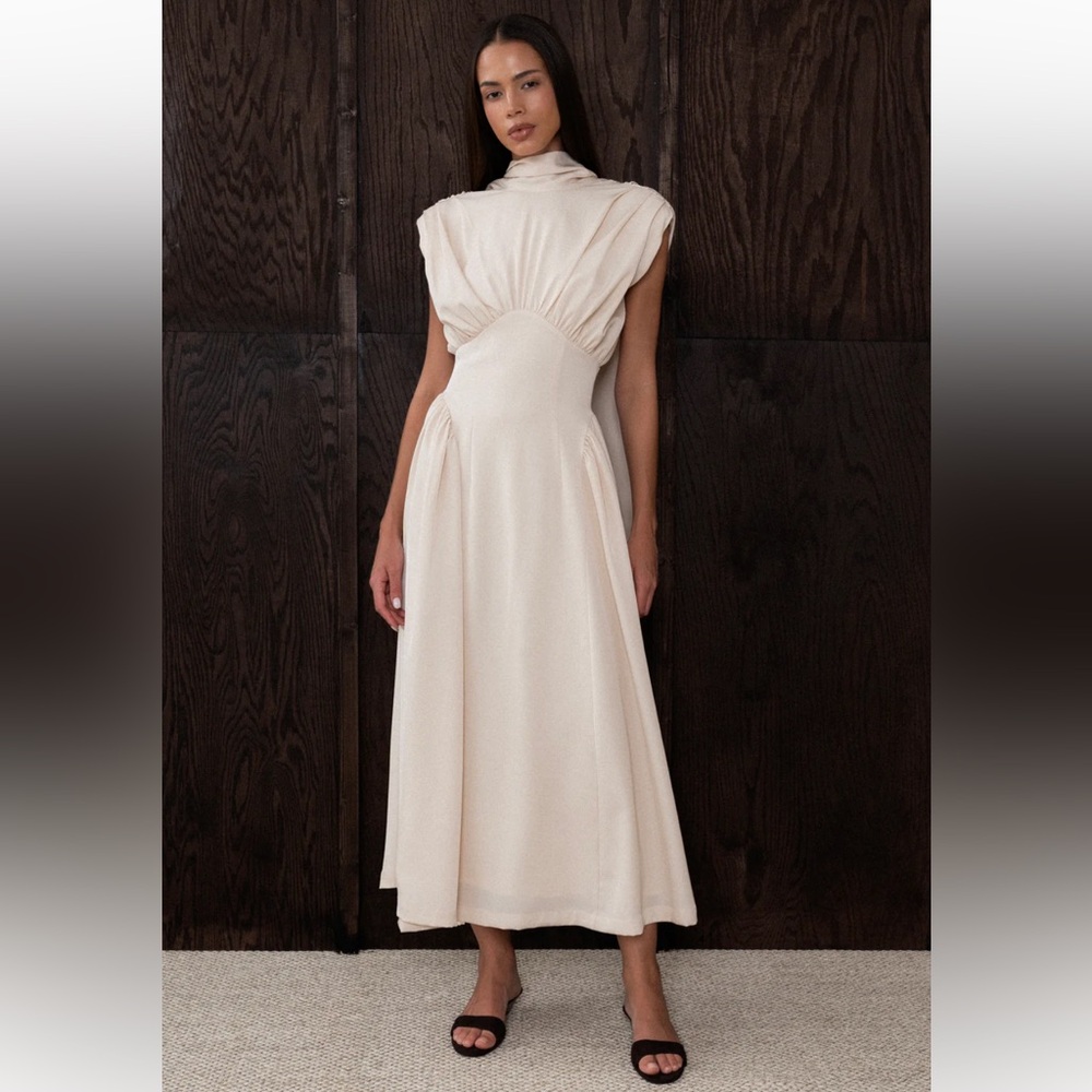 The Bekk Eliana Dress Oat